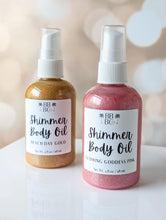 Load image into Gallery viewer, Shimmer Body Oil- Goddess Glow Pink