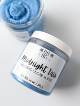 Load image into Gallery viewer, Midnight Iris Foaming Sugar Scrub