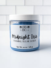 Load image into Gallery viewer, Midnight Iris Foaming Sugar Scrub