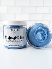 Load image into Gallery viewer, Midnight Iris Foaming Sugar Scrub